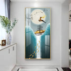 Acrylic Wall Art: Vertical Premium Jolly Jumping Deer AdPrints