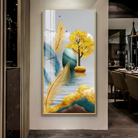 The Elegant Nature Premium Acrylic Vertical Wall Art - Decor Mantra 