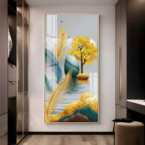 The Elegant Nature Premium Acrylic Vertical Wall Art - Decor Mantra 