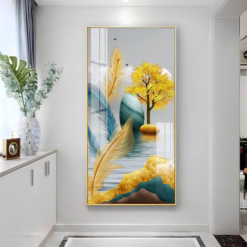 The Elegant Nature Premium Acrylic Vertical Wall Art - Decor Mantra 
