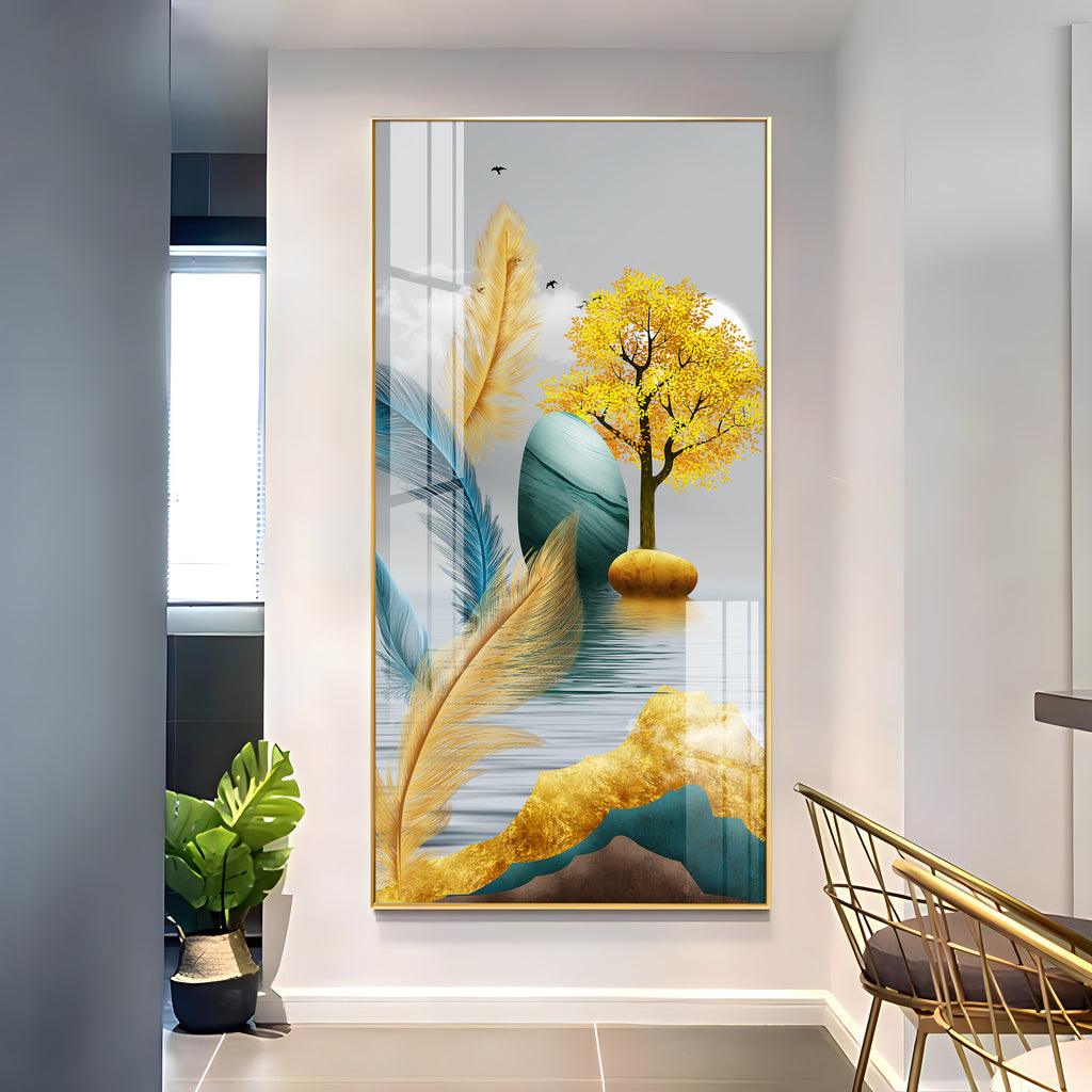 The Elegant Nature Premium Acrylic Vertical Wall Art - Decor Mantra 