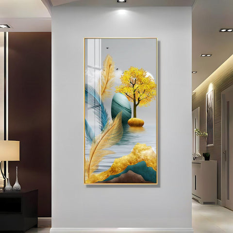 The Elegant Nature Premium Acrylic Vertical Wall Art - Decor Mantra 