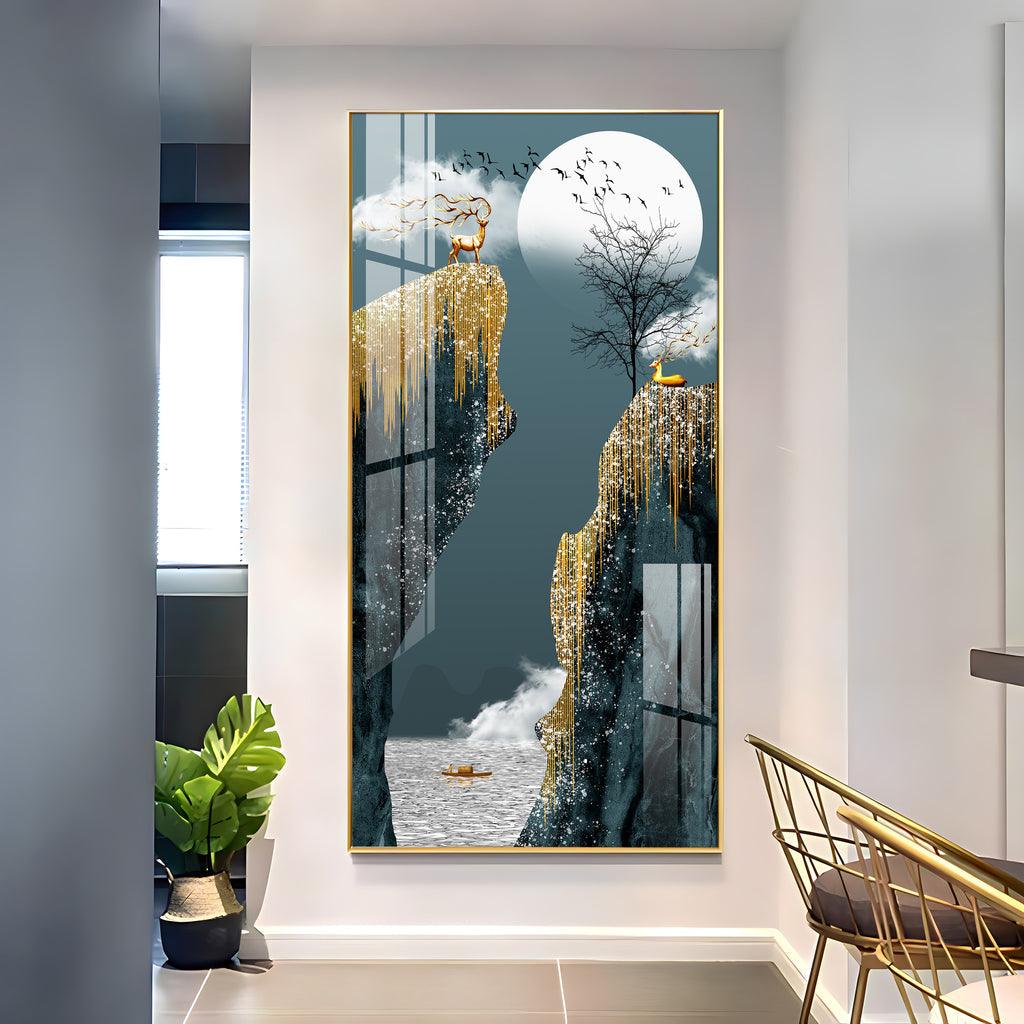 The Peaceful Premium Acrylic Vertical Wall Art - Decor Mantra 
