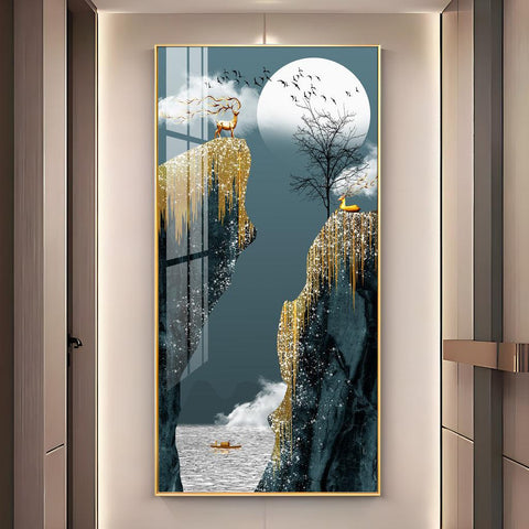 The Peaceful Premium Acrylic Vertical Wall Art - Decor Mantra 