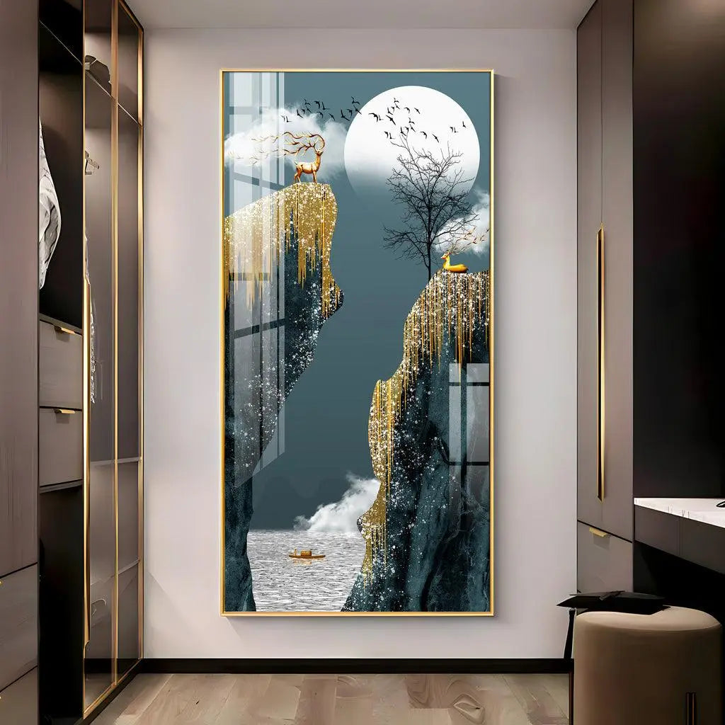 The Peaceful Premium Acrylic Vertical Wall Art - Decor Mantra 