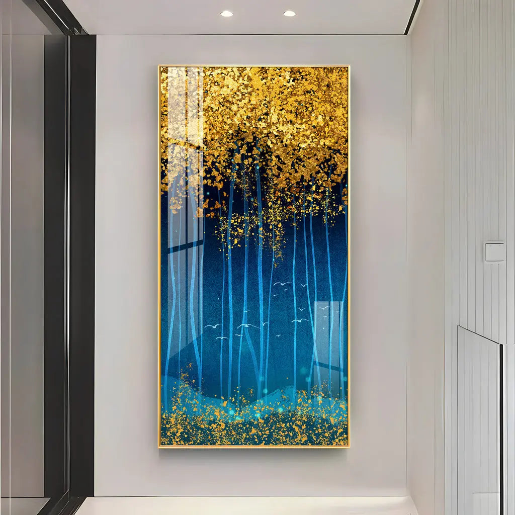 The Twinkling Leaves Premium Acrylic Vertical Wall Art AdPrints