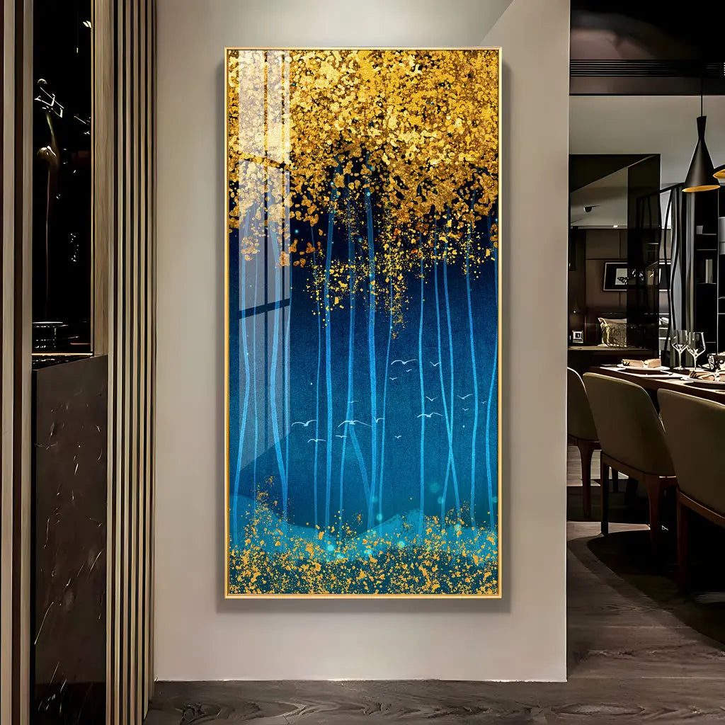 The Twinkling Leaves Premium Acrylic Vertical Wall Art AdPrints