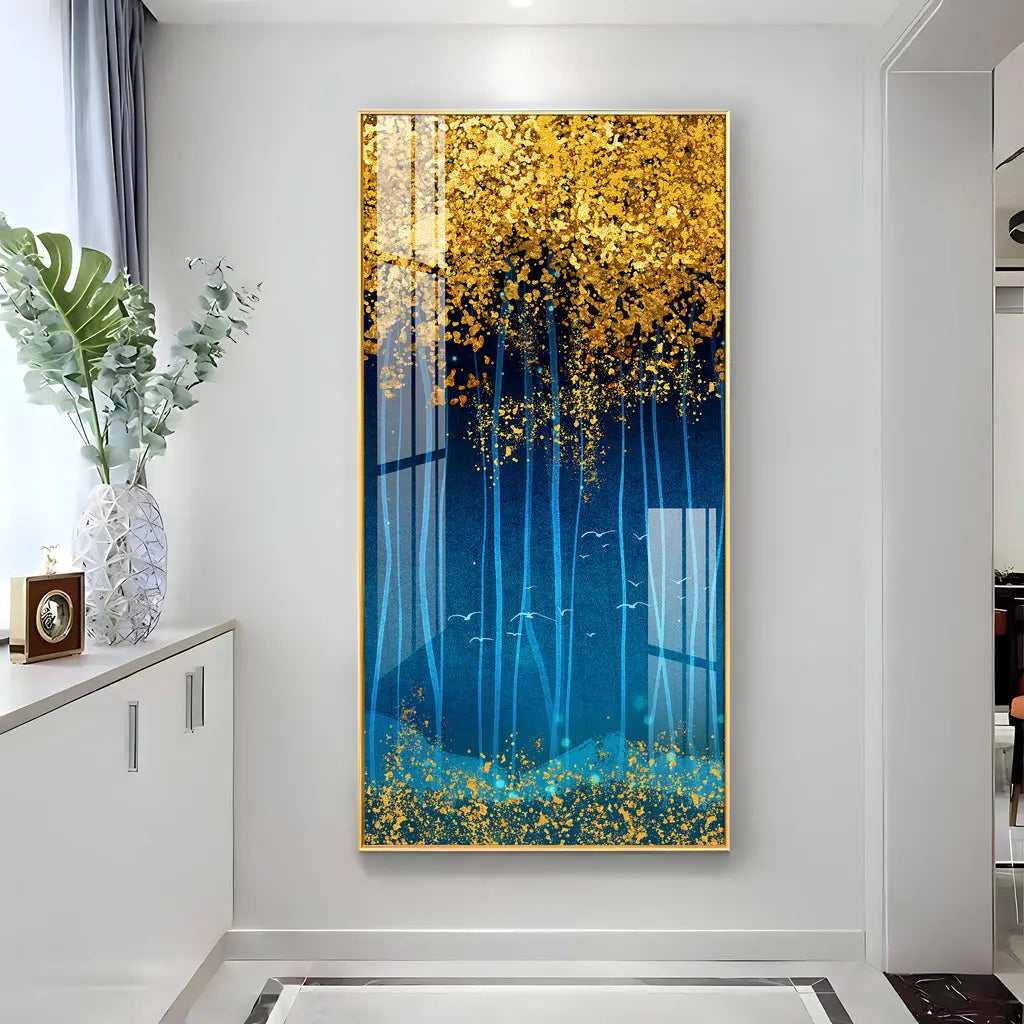 The Twinkling Leaves Premium Acrylic Vertical Wall Art AdPrints