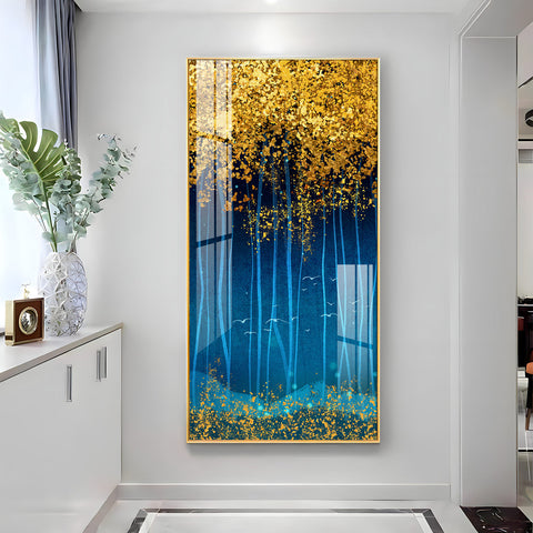 The Twinkling Leaves Premium Acrylic Vertical Wall Art