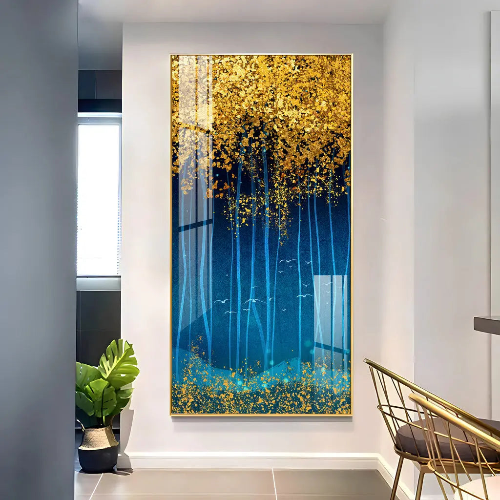 The Twinkling Leaves Premium Acrylic Vertical Wall Art AdPrints