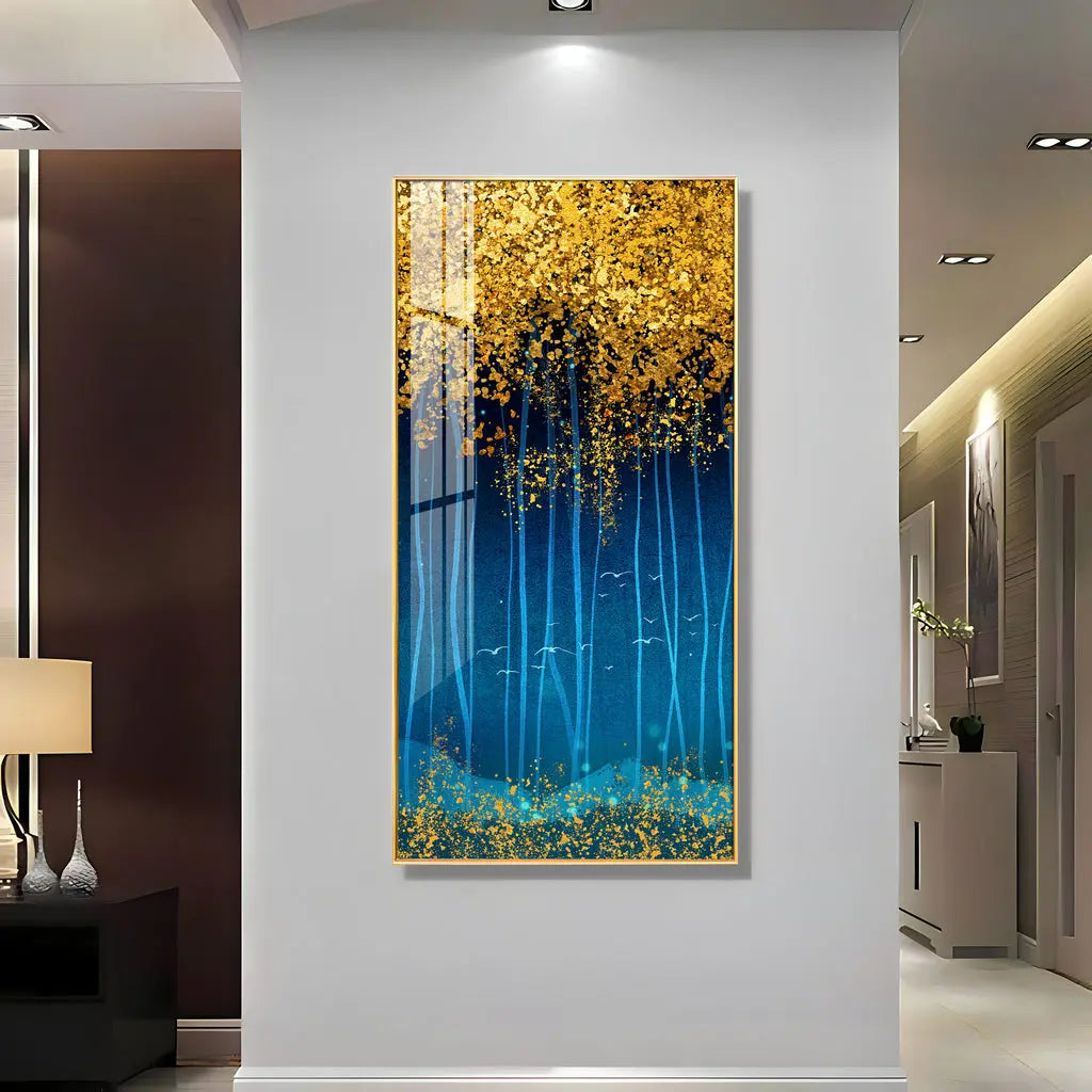 The Twinkling Leaves Premium Acrylic Vertical Wall Art AdPrints