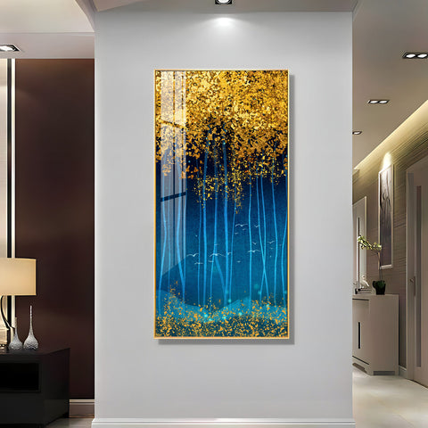 The Twinkling Leaves Premium Acrylic Vertical Wall Art