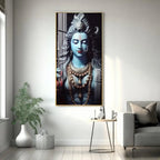 Blessed Shiv Shambhu Premium Acrylic Vertical Wall Art - Decor Mantra 