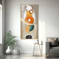 Opulent Crystal Circle Premium Acrylic Vertical Wall Art - Decor Mantra 