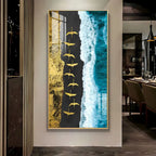 Oceanic Tranquility Premium Acrylic Vertical Wall Art - Decor Mantra 