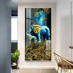 Enigmatic Elephants Premium Acrylic Vertical Wall Art AdPrints