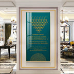 Elegant Premium Acrylic Wall Art Featuring Saraswati Stotram Decor Mantra