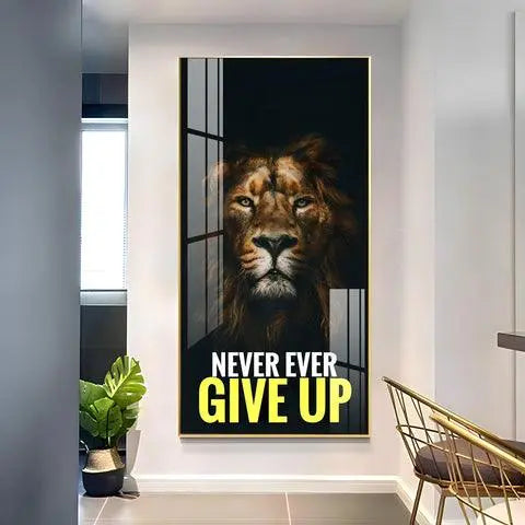 Determination Vertical Acrylic Wall Art in Premium Quality - Decor Mantra 