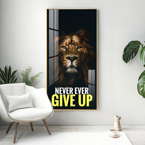 Determination Vertical Acrylic Wall Art in Premium Quality - Decor Mantra 