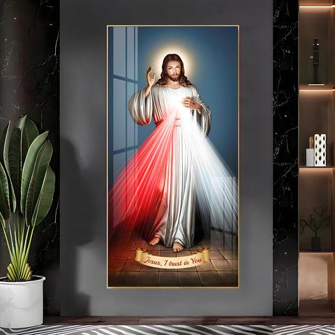Premium Vertical Acrylic Wall Art with Jesus Christ Imagery - Decor Mantra 