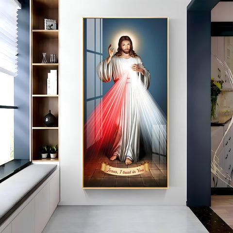 Premium Vertical Acrylic Wall Art with Jesus Christ Imagery - Decor Mantra 