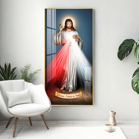 Premium Vertical Acrylic Wall Art with Jesus Christ Imagery - Decor Mantra 