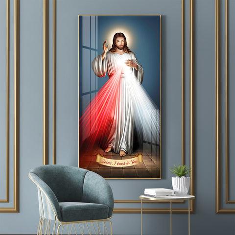 Premium Vertical Acrylic Wall Art with Jesus Christ Imagery - Decor Mantra 