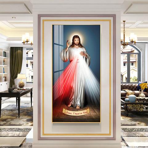 Premium Vertical Acrylic Wall Art with Jesus Christ Imagery - Decor Mantra 