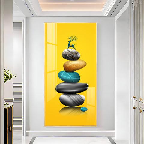 Elegant Premium Acrylic Wall Art Featuring Fortune Stones - Decor Mantra 
