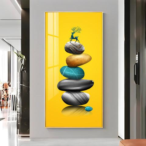Elegant Premium Acrylic Wall Art Featuring Fortune Stones - Decor Mantra 