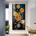 Premium Acrylic Vertical Wall Art: Carp and Lotus Pond - Decor Mantra 