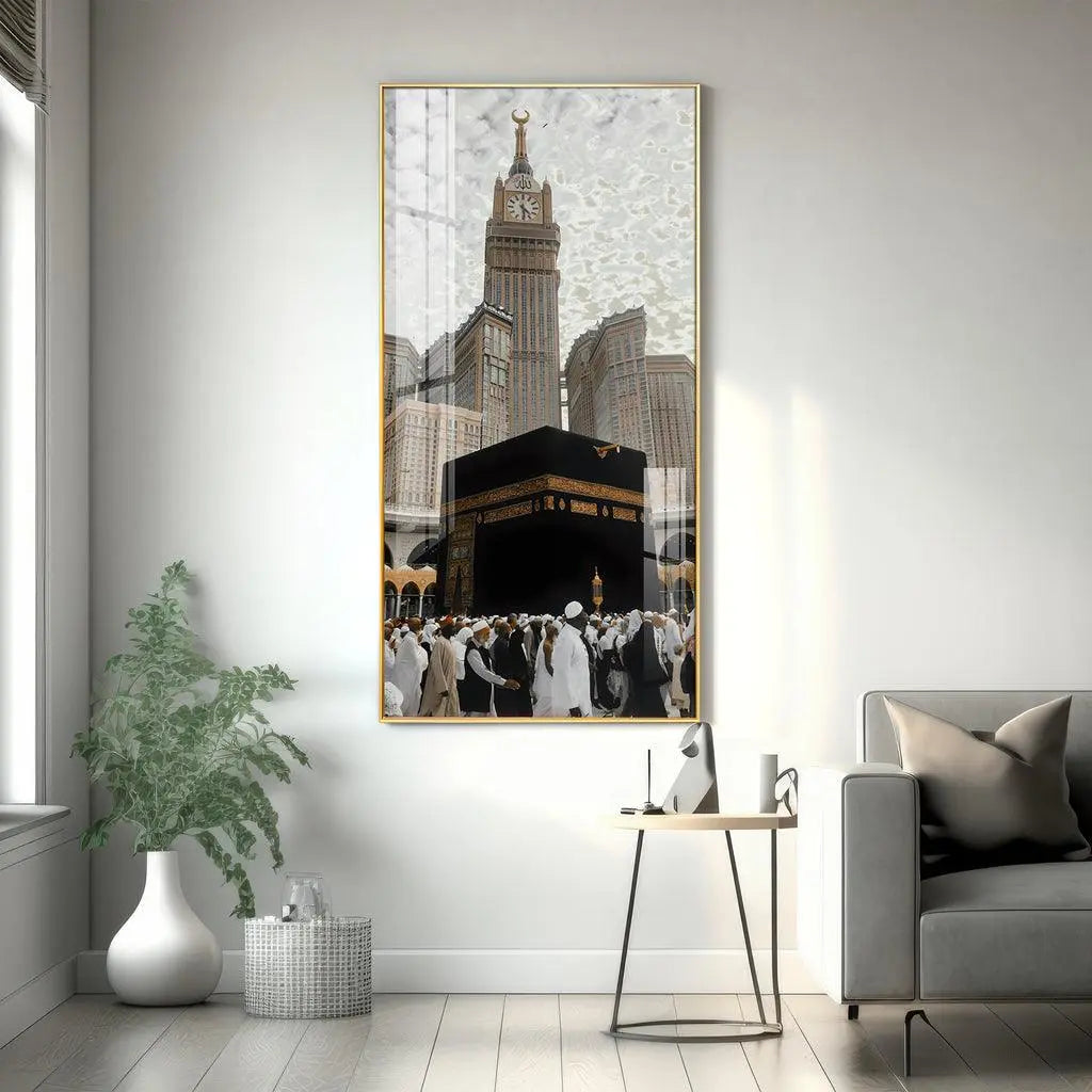 Artistic Holy Islamic Place Vertical Wall Art in Premium Acrylic - Decor Mantra 