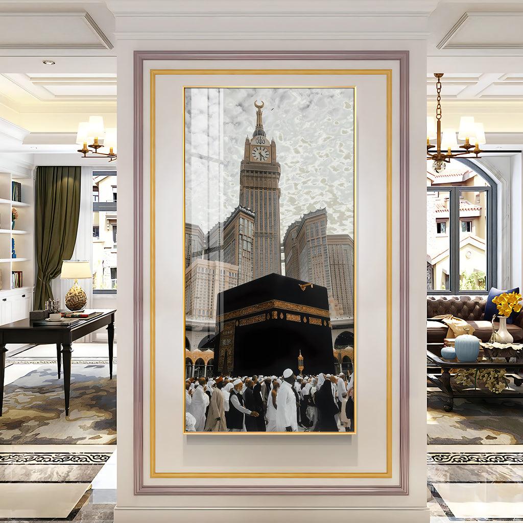 Artistic Holy Islamic Place Vertical Wall Art in Premium Acrylic - Decor Mantra 