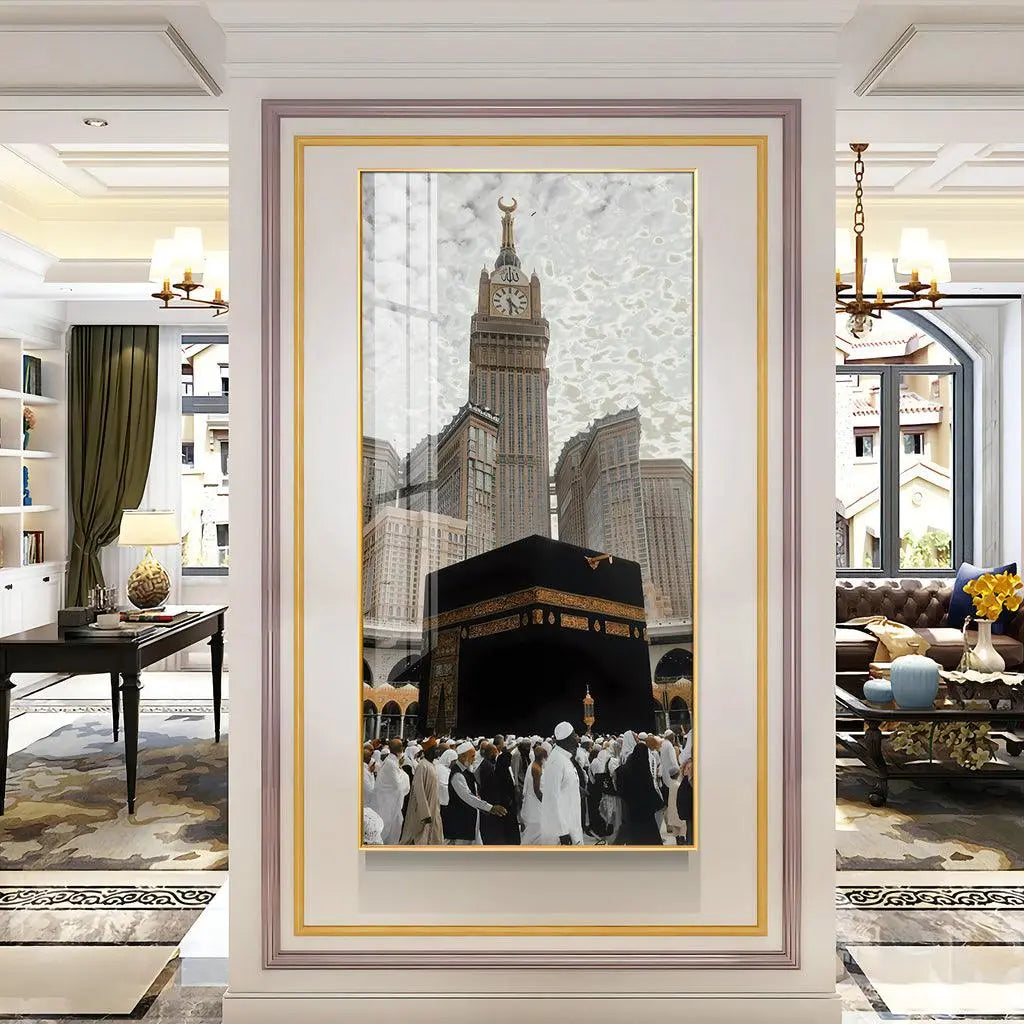 Artistic Holy Islamic Place Vertical Wall Art in Premium Acrylic - Decor Mantra 