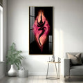 Peaceful Om Vertical Wall Art in Premium Acrylic - Decor Mantra 
