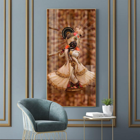 Contemporary Acrylic Wall Art Featuring Shree Murlidhar - Decor Mantra 