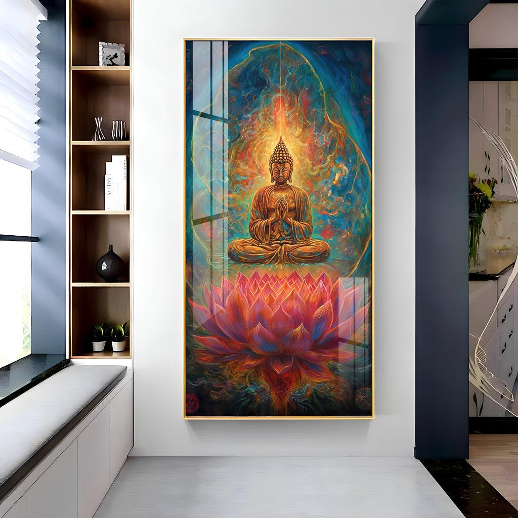 Artistic Positive Vibes Vertical Wall Art in Premium Acrylic - Decor Mantra 