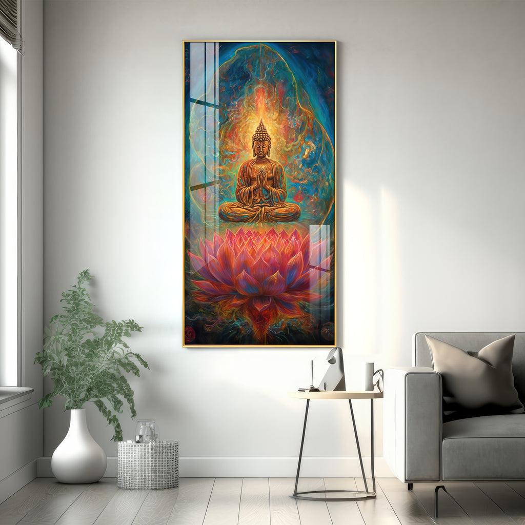 Artistic Positive Vibes Vertical Wall Art in Premium Acrylic - Decor Mantra 