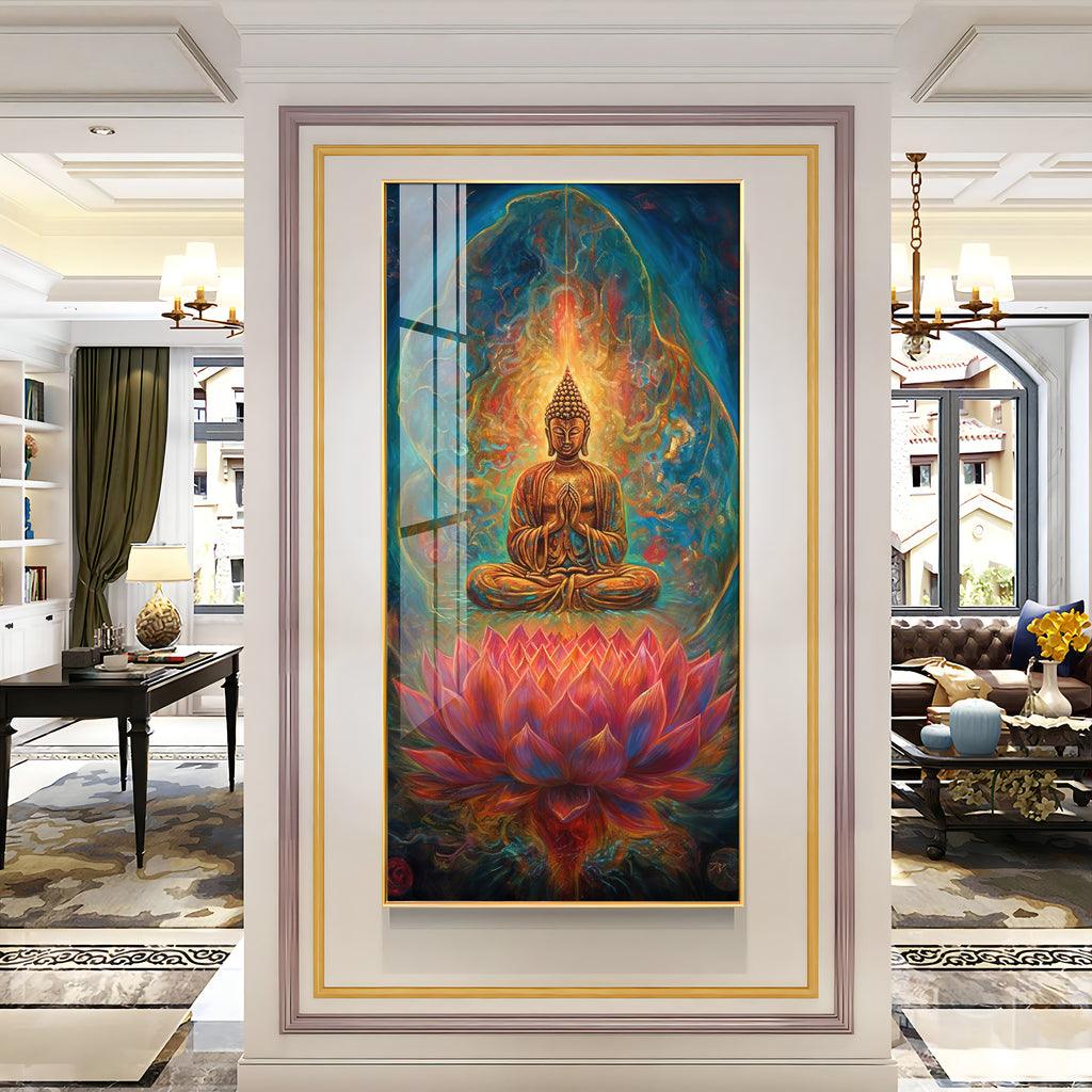 Artistic Positive Vibes Vertical Wall Art in Premium Acrylic - Decor Mantra 