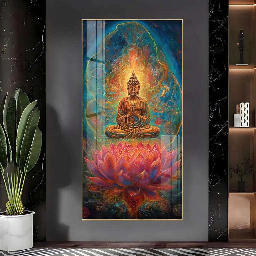 Artistic Positive Vibes Vertical Wall Art in Premium Acrylic - Decor Mantra 