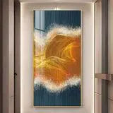 Artistic Poetic Waves Vertical Wall Art in Premium Acrylic - Decor Mantra 