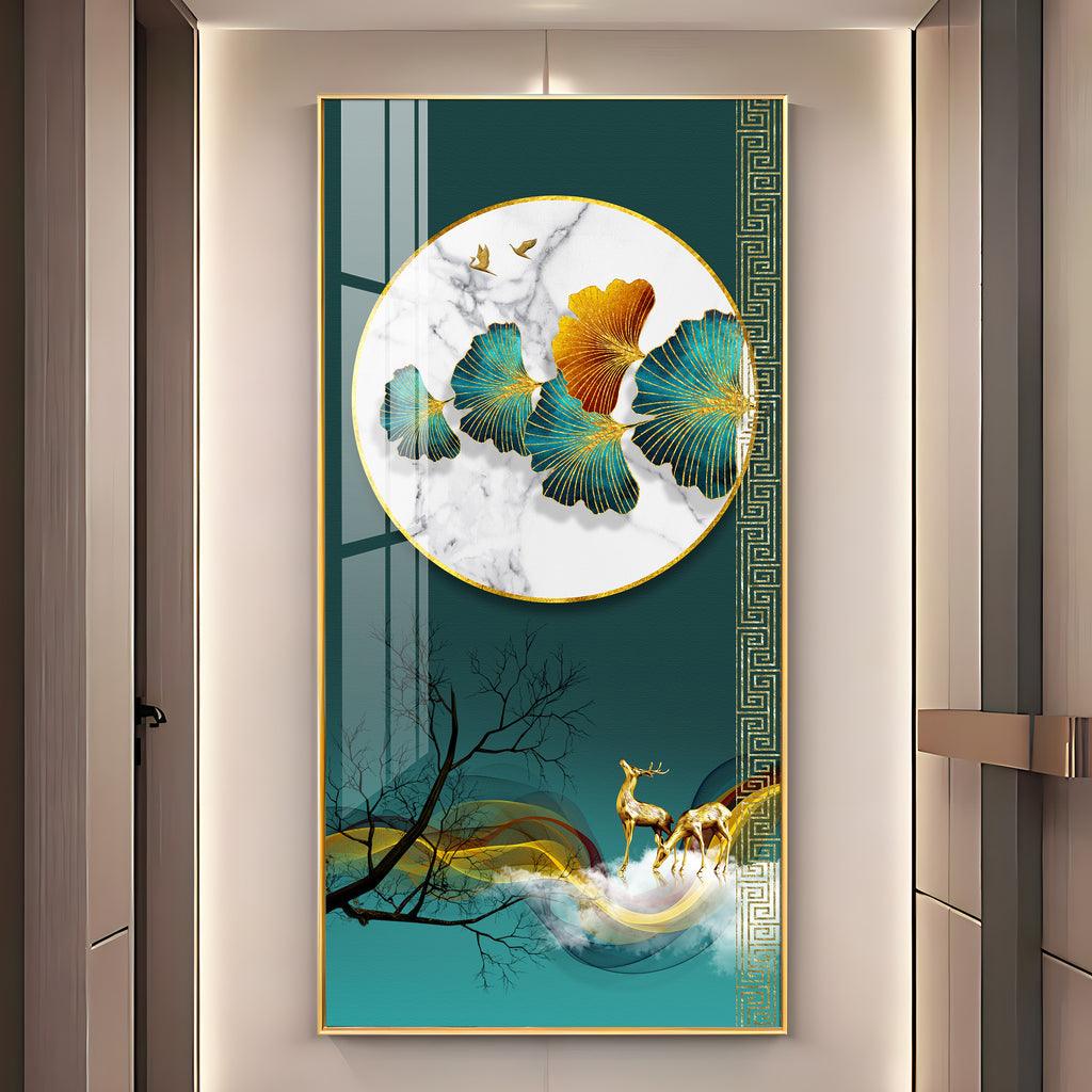 Tranquil Forest Harmony Wall Art in a Vertical Acrylic Format - Decor Mantra 