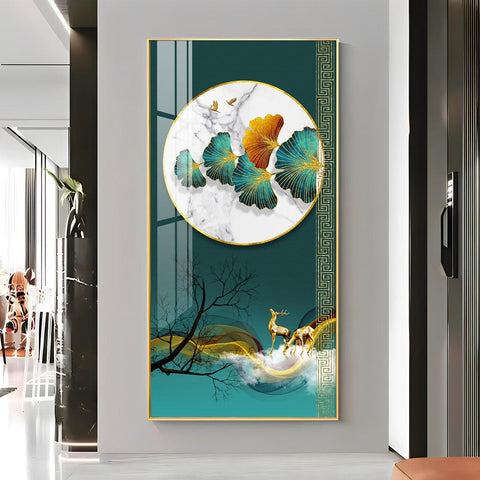 Tranquil Forest Harmony Wall Art in a Vertical Acrylic Format - Decor Mantra 