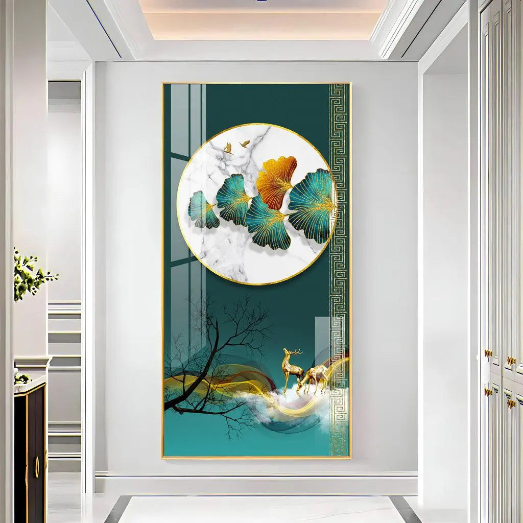 Tranquil Forest Harmony Wall Art in a Vertical Acrylic Format - Decor Mantra 