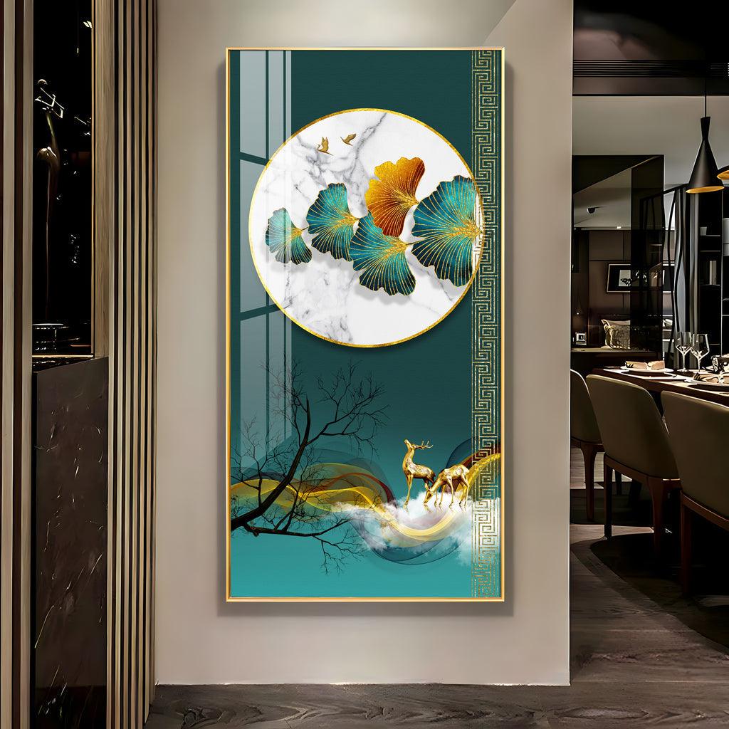 Tranquil Forest Harmony Wall Art in a Vertical Acrylic Format - Decor Mantra 