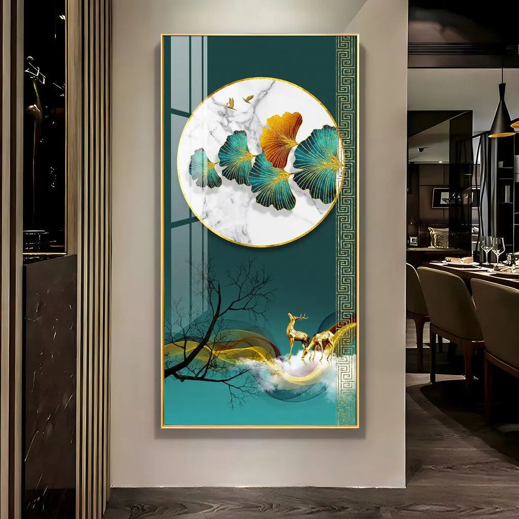 Tranquil Forest Harmony Wall Art in a Vertical Acrylic Format - Decor Mantra 
