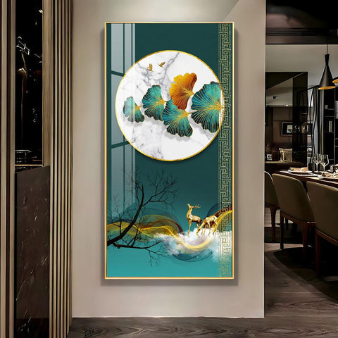 Tranquil Forest Harmony Wall Art in a Vertical Acrylic Format - Decor Mantra 