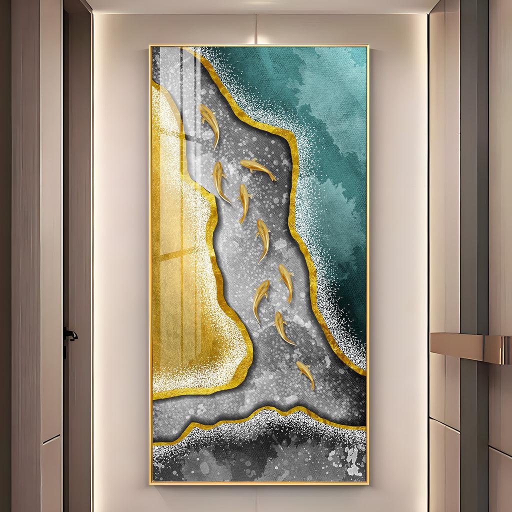 Modern Abstract Premium Acrylic Vertical Wall Art - Decor Mantra 