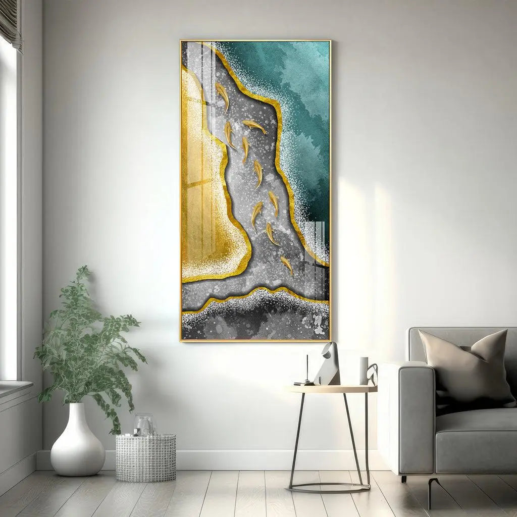 Modern Abstract Premium Acrylic Vertical Wall Art - Decor Mantra 