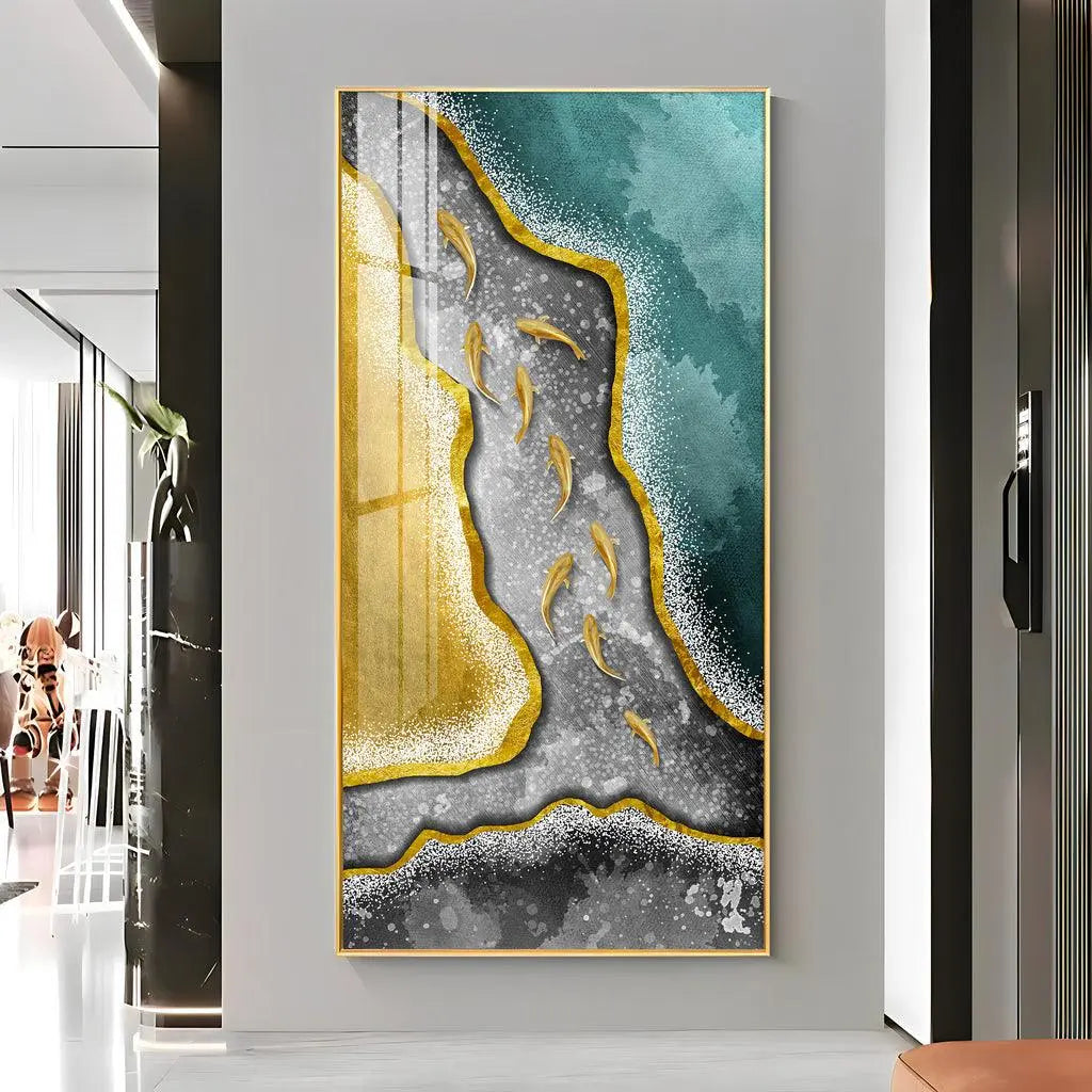 Modern Abstract Premium Acrylic Vertical Wall Art - Decor Mantra 